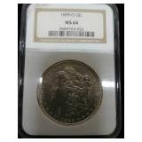 1899-O Morgan Silver $1.00,MS64