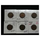 1864-1868 2cent coins