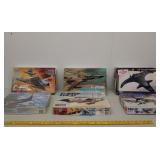 6 model airplanes Monogram military