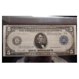 Federal Reserve$5,irregular cut