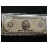 1914 Federal Reserve $5 note