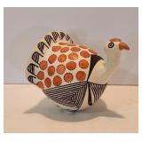 2" Miniature Lucy Lewis Acoma Turkey Figurine