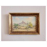 A. D. Macintyre Painting Picacho Peak Arizona