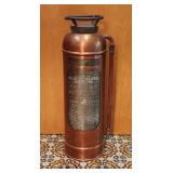 Antique Miller Peerless Copper Fire Extinguisher