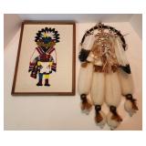 Morning Kachina Embroidery & SW Wall Hanging