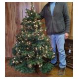5" Artificial Lighted Christmas Tree & Bag