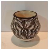 3" Miniature Lucy Lewis Acoma Fine Line Pot