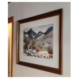 Watercolor Painting WY Landscape Jean Goedicke