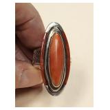 Ken Romero Sterling Silver Spiny Oyster Shell Ring