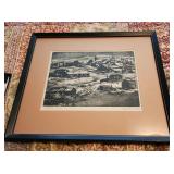 1965 Ltd Ed Etching Elkhorn MT Mining Town