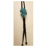 Large Turquoise Nugget Bolo Tie