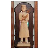 1975 George Lopez 14.5" Saint Francis Carved Santo