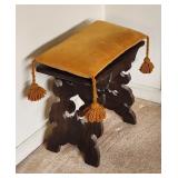 Nomadic Tribal Stool Tasseled Cushion 18x10x16