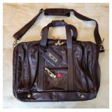 Vintage TUMI Leather Satchel Carry On Bag