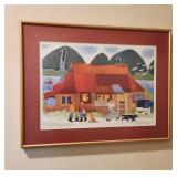 1988 Ltd Ed Print Blue Moon Cafe Rie Munoz AK