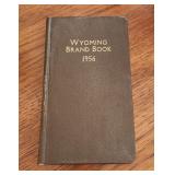 1956 Wyoming Brand Book VG Condition