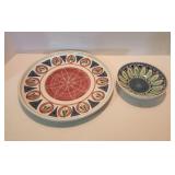 Mid Century Norwegian Plate & Bowl Greverens