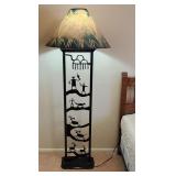 66" Southwestern Style Cutout Metal Floor Lamp