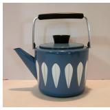 1960s Cathrineholm Norway Blue Lotus Teapot