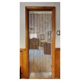 Vintage 1960s Hippie Bamboo Doorway Curtain