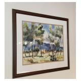 Watercolor Painting SW Landscape Jean Goedicke WY