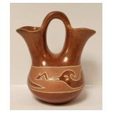 Agapita Tafoya Santa Clara Pottery Wedding Vase