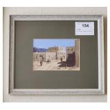 W/C Painting SW Pueblo Scene Lewis Edward Ewen NM