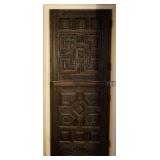 1978 Elidio Gonzalez Hand Carved Door Taos NM