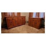 Ted Skogen Casper WY 62" Credenza & 32" Cabinet