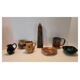 Stone Obelisk & Pottery Dryden Pennsbury Gouda