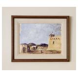 Oil Painting SW Church Lewis Edward Ewen NM