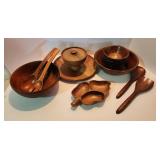 Myrtle & Teak Wood Salad Sets & Dish