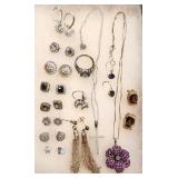 Sterling Silver Jewelry Earrings Necklaces Ring