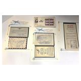 US Postal Air Mail Cachet Sheets & 1st Day Cover