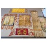 Circa 1910 Art Dyed Velvet Table Covers & Runners
