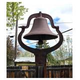 Antique Cast Iron #3 CS Bell Schoolhouse Farm Bell