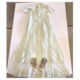40" Antique 1890s Baby Christening Dress Gown