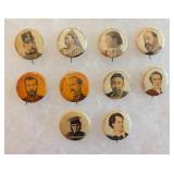 Queen Victoria Jubilee Celluloid Pin Back Buttons