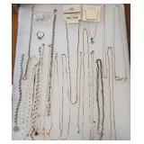 Sterling Silver Jewelry Necklaces Earrings Ring