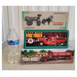 Three 1990s TEXACO Die Cast Metal Banks MIB