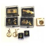 1951 Arthur Murray Dance Cufflinks Earrings Tiebar