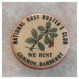1930s Rust Busters Club Celluloid Pin Back Button