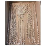 50" Austrian Crystal Flapper Necklace & Others