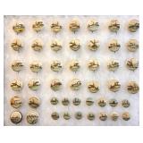 1898 Naval Ships Spanish Amer War Pin Back Buttons