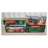 Three ERTL TEXACO Die Cast Banks & Touring Car