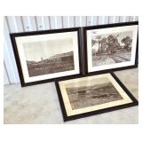 3 JE Stimson & WH Jackson Prints of Wyoming Scenes