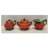 Royal Bayreuth Tomato Ware Sugar Creamer Jam Jar