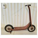 1950s Radio Line 38" Red White Steel Push Scooter