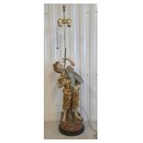 44" Marbro Lamp Los Angeles CA Boy Eating Grapes