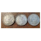 1882-P 1884-P 1885-O Morgan Silver Dollar Coins